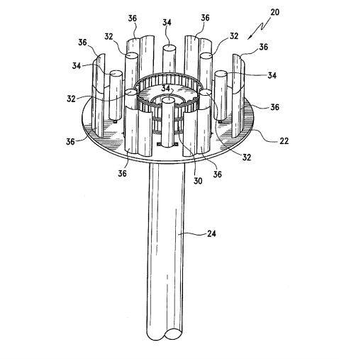 Apparatus for reducing pollution from a flare stack